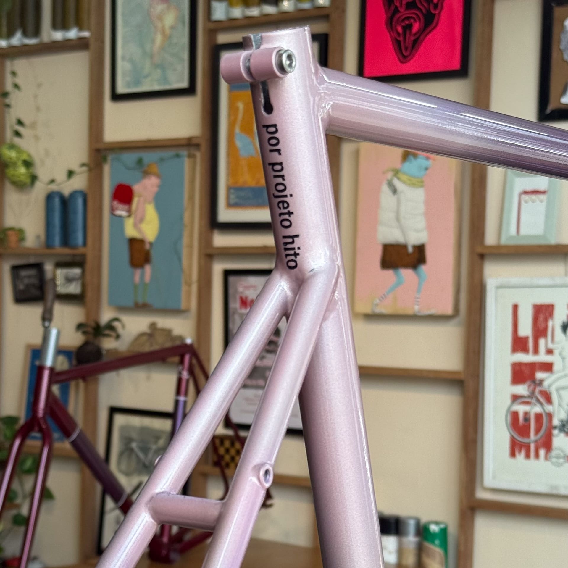 Frameset 4130 cromoly single/fixa