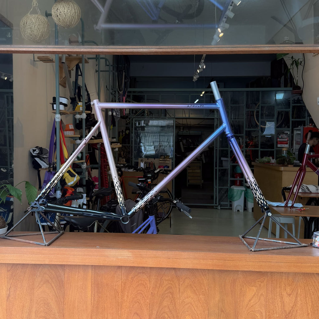 Frameset 4130 cromoly single/fixa